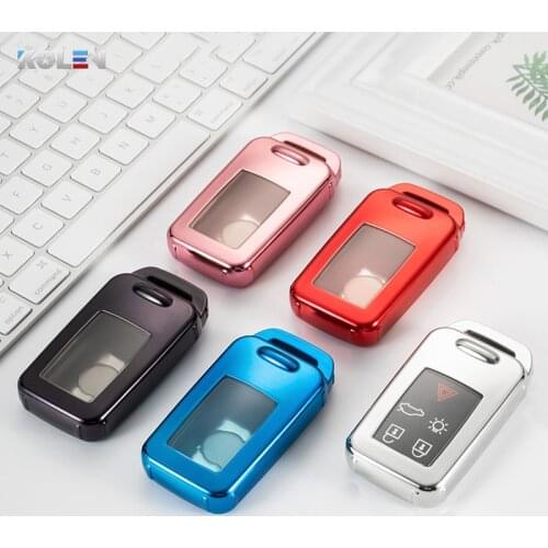 Soft TPU Car Remote Key Case Full Cover Holder Shell For Volvo S60L V40 V60 XC60 XC90 S60 S80L T3 T4 T5 Smart Key Protecter Case