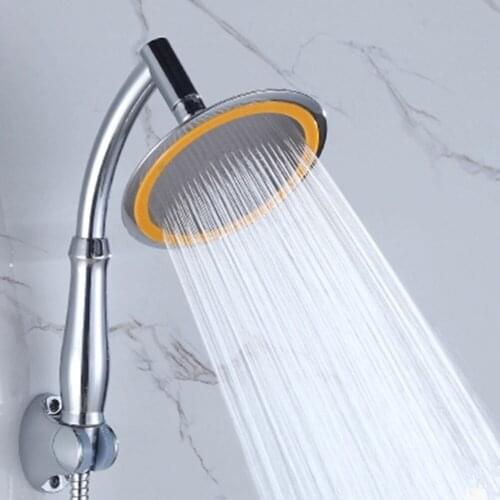 6 Inch High Pressure Handheld Shower Head Adjustable Powerful Rainfall Shower Faucet For Bathroom Bath Spa Shower