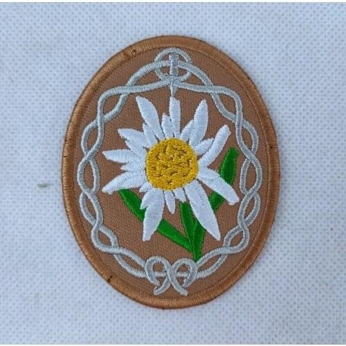 WWII GERMAN DAK/TROPICAL AFRIKAKORPS EDELWEISS SLEEVE PATCH INSIGNIA