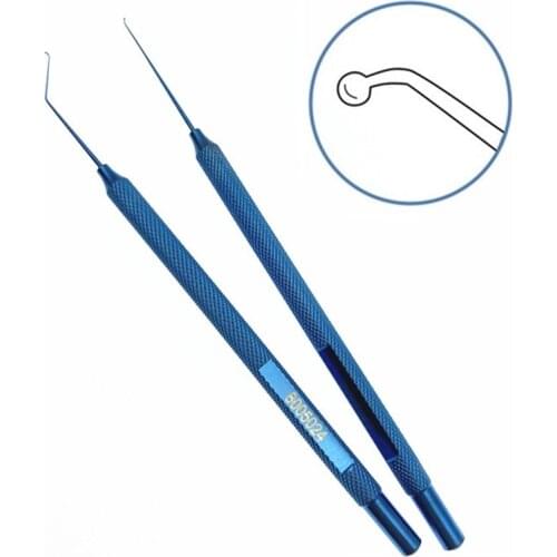 Akahoshi Nucleus Ophthalmic Hook eye instrument Titanium Straight/Angled Akahoshi Nucleus Stainer/Manipulator eye tools