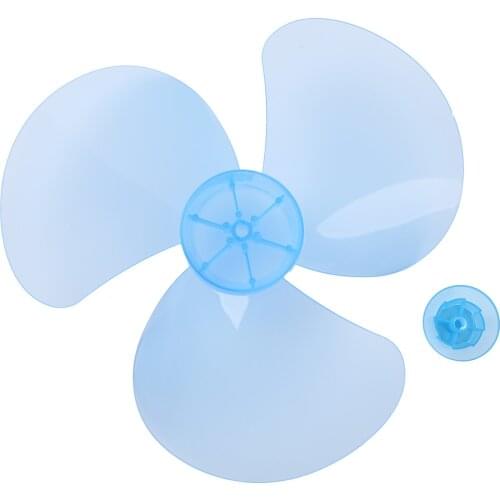 12/16Inch Plastic 3 Leaves Fan Blades with Nut Cover for Standing Pedestal Fan Table Fanner General Accessories Household Parts