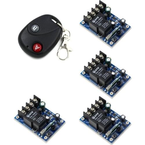 DC 12V 24V 36V 48V Wireless Relay Remote Switch Wireless Radio Control Switch 1CH 1 CH 40A Receiver 2CH Remote Transmitter