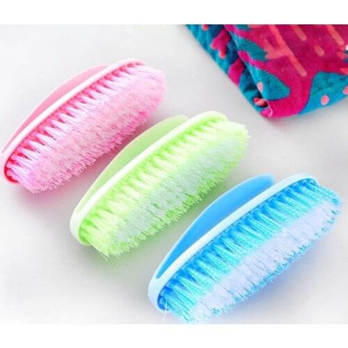 1PC Plastic Portable Candy Color Household Cleaning Brush Washing Brush Laundry Srubbing Brush Carpet Bedspread Clothes Cloth