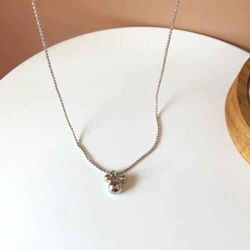 Cute Mouse Pendant Necklaces Wholesale Cartoon Bear Charm Punk Halloween Trend Luxury 2021 Korean Clavicle Chain Jewelry Gifts
