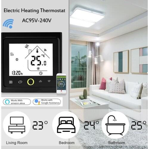 Thermostat 16A Electric Heating Thermostat LCD Touch Screen Winter Warm Room TemperaPture Controller Wifi /No/Modbus Thermostat