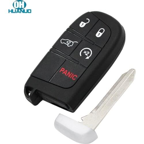 4+1 Buttons Keyless Smart Remote Key Shell Case Fob for Chrysler Dodge Journey 2011 2012 2013 2014 2015