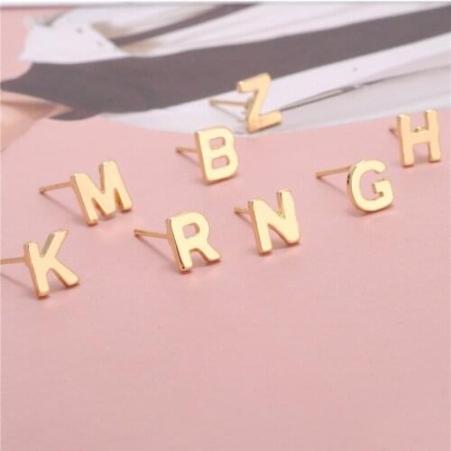 Unique Fashion Tiny Letter Earrings Jewelry Free combination of letter earrings Cute Women Earrings Gift For girls