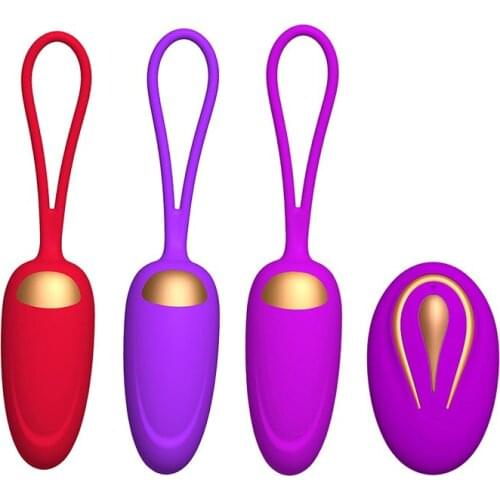 USB Rechargeable Vibrating Egg Remote Control Vibrators Sex Toys Erotic Women Exercise Vaginal Kegel Ball G-spot Massage ST747