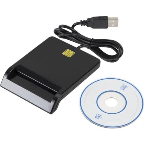 Card Reader Portable USB 2.0 Smart Card Reader DNIE ATM CAC IC ID Bank Card SIM Card Cloner Connector for Windows Linux
