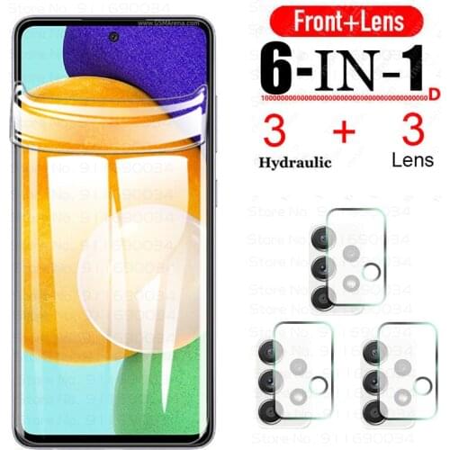 Protective Hydrogel for Samsung Galaxy A42 5g Soft Screen Protectors Film A52 A32 A72 A42 5g A32 5g Tempered Glass Camera Lens