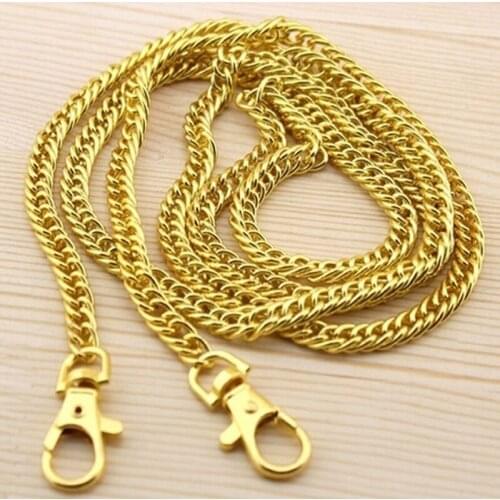 Shoulder Strap Chain Shoulder Bag Strap Replacement 120cm Women Handbag Crossbody Purse Chain Gold Silver Accessories for Bags