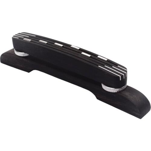 4.7'' Adjustable 6 Copper Dots String Bridge Ebony Fits for Jazz Acoustic Guitar Accessories