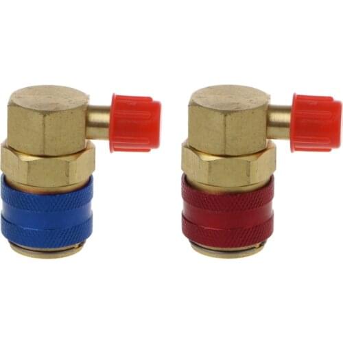 AC R134A Quick Connector Adapter Coupler Auto A/C Manifold Gauge Low/High HVAC