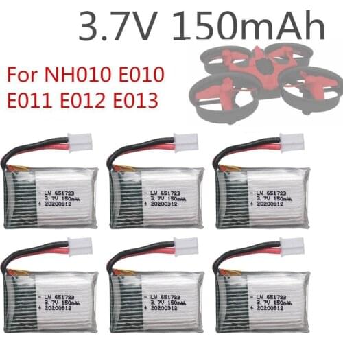 1pcs 3.7V 150MAH For E010 E011 E012 E013 Furibee F36 H36 RC Quadcopter Parts Lipo Battery For RC Camera Drone