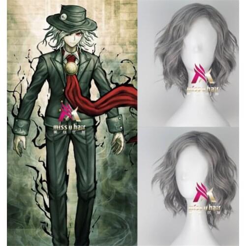 Cos Gift 30cm Game Anime Fate/Grand Order Apocrypha Monte Cristo Edmond Dantes Wig Cosplay Wigs Playing Silver Gray Hair