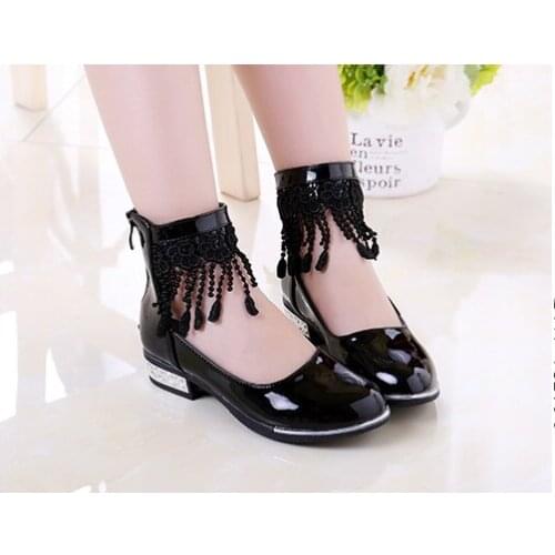 Kids Girls Shoes Princess Leather Shoes for Girls 2020 Flower Tassel Design Children Shoes Girls Spring Autumn