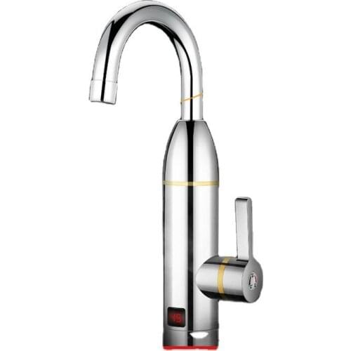 Electric Instant Water Heater Faucet Tap Temperature Display 360 Degree Rotatable Instant Heating Tap for Bathroom Kitchen