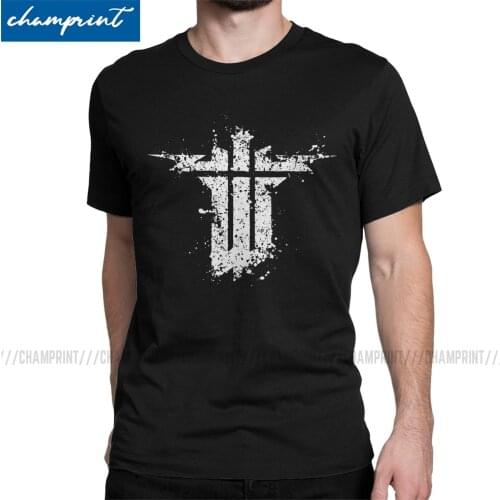 Wolfenstein Video Game T-Shirts for Men Novelty Pure Cotton Tees O Neck Short Sleeve T Shirt Summer Clothing