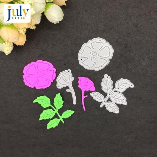 Julyarts Metal Die Cuts Cutting Dies Flower For DIY Scrapbooking Embossing Craft Paper Cards Making Decorative Crafts Dies