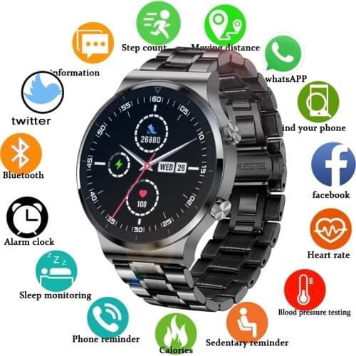 2021 Men Smart watch Heart Rate Monitor IP68 Swim Sport luxurious Answer dial Bluetooth Call can smartwatch For Android IOS men