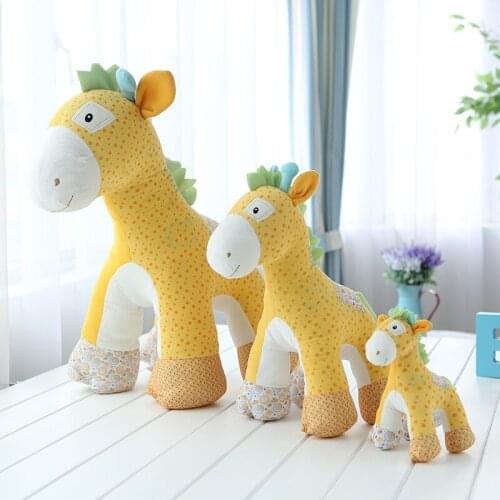 Stuffed Soft Animal Fabric Toy for Kids Baby Giraffe Pony Puppy, Small / Medium / Large