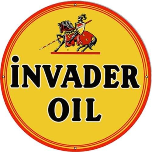 Invader Oil retro style Motor Oil stickers decals# 027031