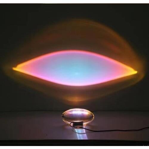 Sky Eye Crystal Night Lights Rainbow Sunset Projection Atmosphere Lamp Bedroom Bedside Lamp Table Lamps Bar Wall Decoration Home