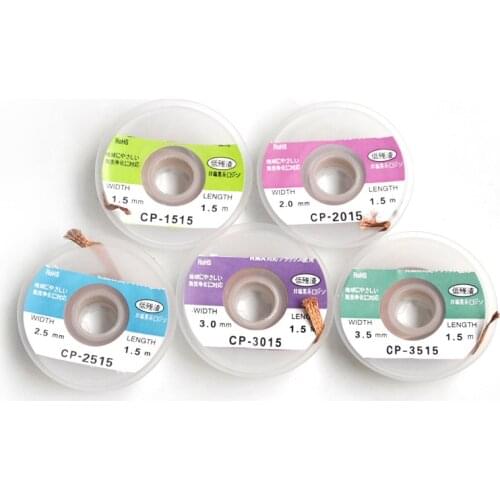 ELECALL Desoldering Braid Solder Wire Suction-line Width 1.5/2.0/2.5/3.0/3.5MM Wick Soldering Accessory