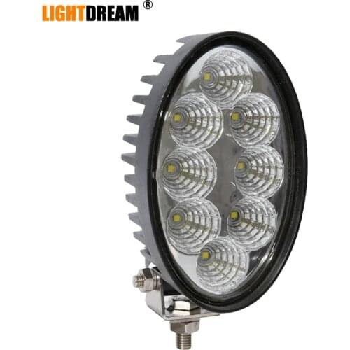 Oval Led Work Light 5.5" inch 40W Tractor Led lights For JCB John Deere Case Car Offroad suv atv Car lights x1pc