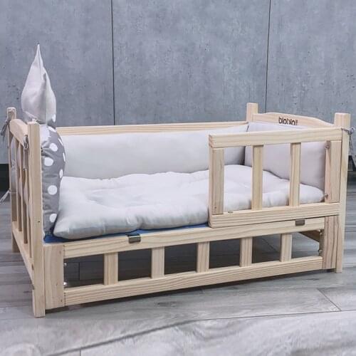 Teddy Doghouse Removable and Washable Four Seasons Universal Pet Dog Bed Wooden Bed Large Small Dog Cat Nest Winter Pet Supplies