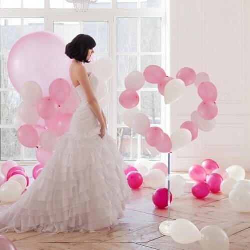 Balloon Column Arch Kit Decoration 5ft White Party Heart-shaped Sky Ring Love Wedding Birthday Party Decoration