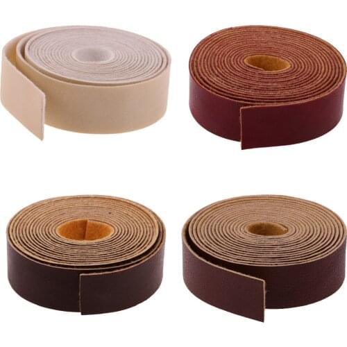 Vintage PU Leather Strap Crafts Leathercraft Accessories For Bag Belt DIY Bag Handles Lacing Decoration 10.9 Yard 2cm width