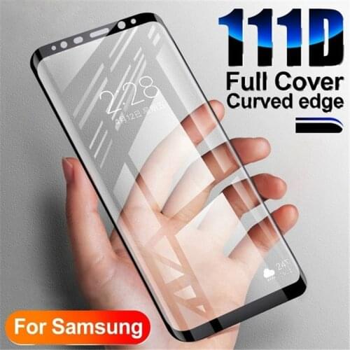 111D Tempered Glass For Samsung Galaxy S10 S9 S8 Plus S10e Screen Protector For Galaxy Note 8 9 10 Plus Glass Film