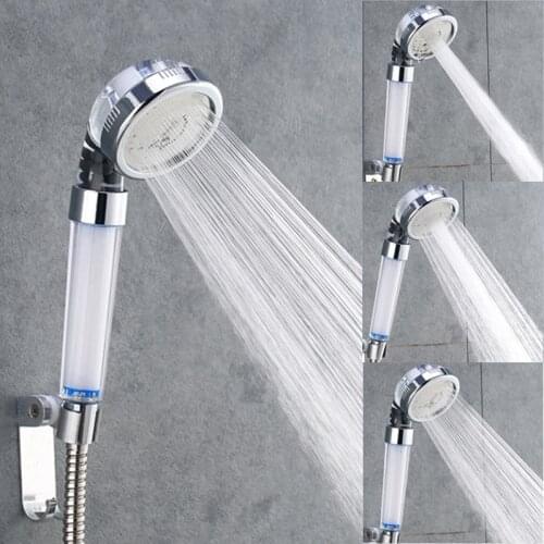 ZhangJi Adjustable Shower Head Mist Filter High Pressure Replaceable Filter SPA Shower Water Saving 3 Modes Switch Button Shower