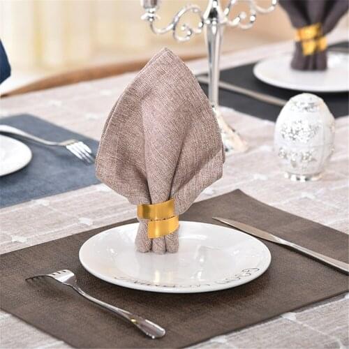 10PCS/Metal Lightning shape gold and silver napkin ring table top decoration for family gatherings, receptions, hotel festivals