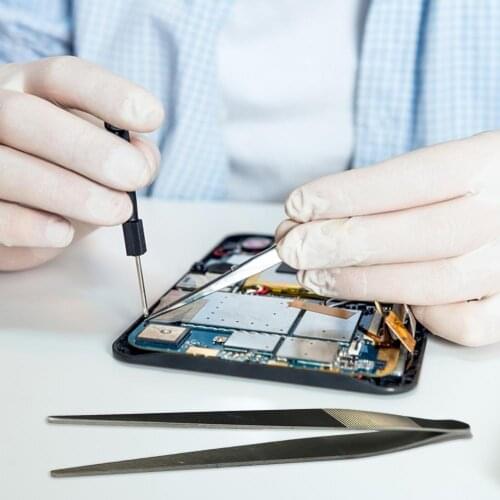 Silver Color 4Pcs/Set Widely Used Electronic Forceps Electronic Repair Tweezers Sturdy for Integrated Circuit