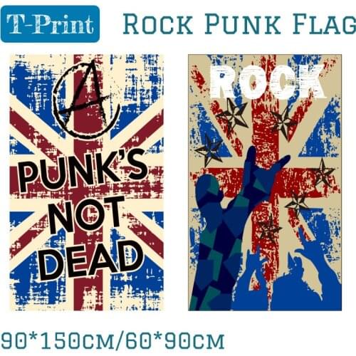 90X150CM Punk Rock Music Bar Band Home Office Flag 3x5ft Banner Polyester
