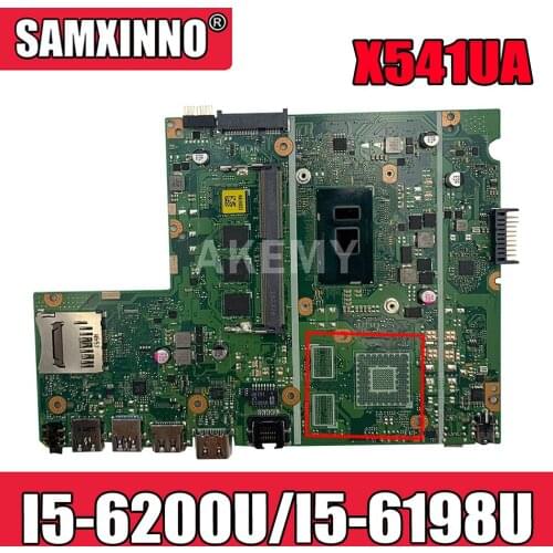 Akemy New! For Asus X541UA X541UAK X541UVK X541UJ X541UV F541U R541U motherboard laptop motherboard8GB RAM I5-6200U/I5-6198U