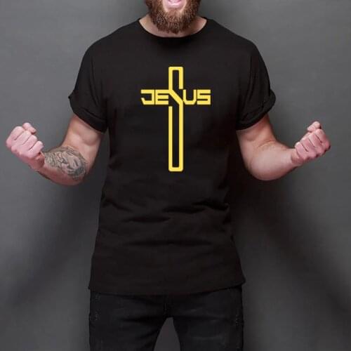 Fashion Men Women Jesus Faith Christian T Shirt Short Sleeve O Neck Casual Tee Slim Fit Soft Cotton Male Tshirt Hipster Clothes