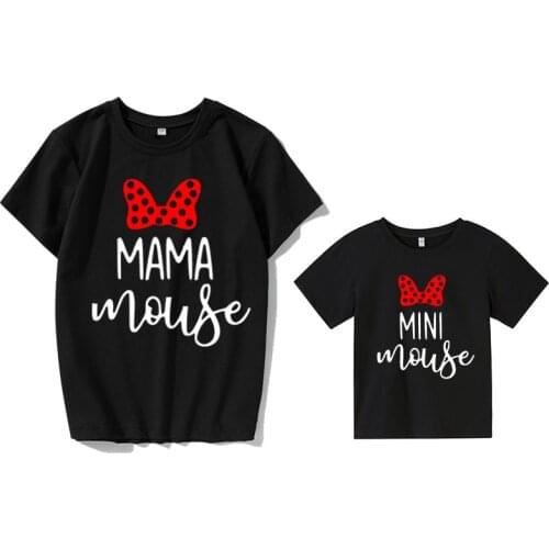 Family Tshirts Fashion mommy and me clothes baby girl clothes MINI and MAMA Fashion Cotton Family Look Boys Mom Mother Clothes