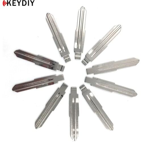 KEYDIY 10 Pcs/lot Metal Blank Uncut Flip KD/JMD/VVDI Remote Replacement Key Blade 43# (T11) for Chery E5