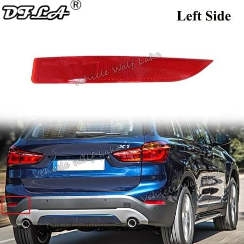 Left Side Rear Tail Bumper Corner Reflector Decorative False Light Lamp For BMW X1 F48 2015 2016 2017 2018 2019 2020 Car-styling