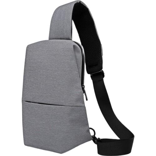 Multifunction Crossbody Bags Men USBCharging ChestPack Short Trip Messengers Chest Bag Waterproof Large Capacity Shoulder Bag