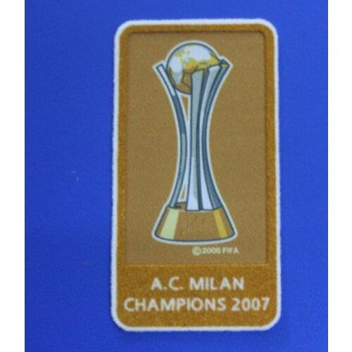 AC champions 2007 football Print patch,Soccer Hot stamping Patch Badges