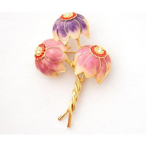 New Japanese and Korean style Enamel flowers atmospheric fashion creative simple temperament brooch female