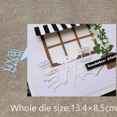 New Design Craft Metal stencil mold Cutting Dies Coffee table chair scrapbook die cuts Album Paper Card Craft Embossing