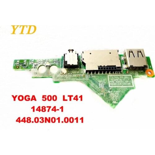 Original for Lenovo YOGA 500 USB board Audio board yoga 500 LT41 14874-1 448.03N01.0011 tested good free shipping