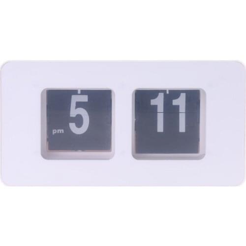 Retro Auto Flip Clock Number Classic Stylish Modern Desk Wall Clock Dropshipping