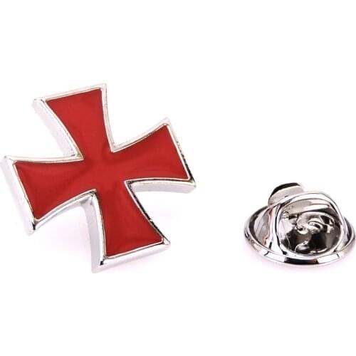 Lapel Pin New Cross Brooch mens suit Lapel Badge Brooch Pin mens Jewelry Gift Red Lapel Brooch Pin