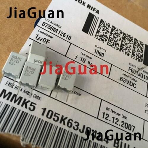 10PCS NEW EVOX MMK5 1UF 63V p5mm film capacitor KEMET MMK 105/63V audio 105 hot sale 1UF/63V 1.0UF 1000NF 63VDC